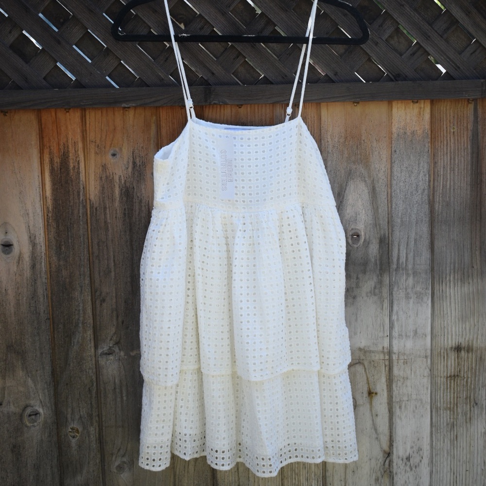 Urban Outfitters White Eyelet Dress